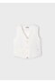Boy's Striped Linen Vest Ecru 3369 - 4