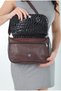Women's Brown Colored Genuine Leather Sling Bag - 5