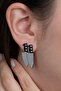 Stainless Steel Big Size Knife Earrings (2 Pieces) Mse14 - 8