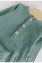 Buttoned Organic Baby Muslin Jumpsuit - 3