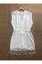 Bamboo Sleeveless Peshtemal Beach Kimono with Mussel and Seaweed Design - 3