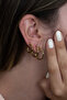 11-15-17 mm 3 women's ring steel earring set mse28 - 3