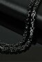 Full black color king model men's steel chain necklace ck11 - 6