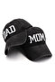Mom & Dad Embroidery Printed Black Baseball Cap Hat /Mom and Dad Embroidered Hat/ Mom Dad Couple Hat