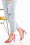Women's Stylish Double Heel 9 cm Thin Heeled Shoes - 4