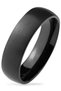 6mm matte concave unisex women men steel wedding band ring cl37