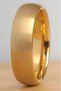 6mm matte concave unisex women men steel wedding band ring cl37
