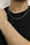 Forse model sports men's bracelet and necklace chain set eck09s - 5