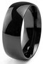 Unisex 8mm Wide Cambered Men Women Steel Wedding Band Ring Cl19