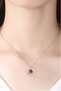 I love you in 100 languages women's steel necklace with stone eck47 - 7
