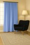 Luna Series Velvet Textured Pleatless Background Curtain - Baby Blue - 3