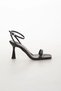 Women's Stylish Double Heel 9 cm Thin Heeled Shoes - 4