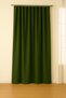 Luna Series Velvet Textured Pleatless Background Curtain - Grass Green