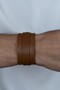 Single Buckle Men's Leather Bracelet 4 Color Options Ndb31 - 6