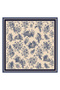 Scarf Twill Silk Scarf- Eva Navy Blue - 5