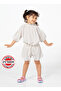 Ecru Linen Girls' Shorts + Tunic Set