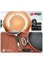 Impex Migo 4Piece Nonstick Granite Cookware Set –Copper| Kadai,Tawa,Fry Pan with Glass Lid -FKTCU - 5