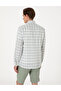 Green Regular Fit Plaid Long Sleeve Shirt 50307159-VR016 - 5