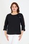 Women S Plain Floral Detailed Blouse - Stylish and Elegant Design - 3