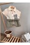 Muslin Boy's Suit Cream-Green - 5