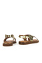 , Women's Genuine Leather Sandals 1511032Z11500 Gold - 3