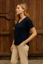 Cotton Regular Fit Lace Detailed V-Neck Blouse Bluz 25Y1201K1 - 2