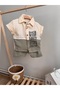 Muslin Boy's Suit Cream-Green - 4