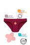 Solid Textured High Waist Women's Slip Panties – Soft Cotton Comfort - 2