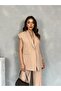 Off-Shoulder Oversize Padded Sleeveless Lined Women's Vest - 3