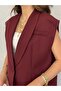 Off-Shoulder Oversize Padded Sleeveless Lined Women's Vest - 4