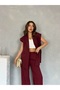 Off-Shoulder Oversize Padded Sleeveless Lined Women's Vest - 3