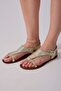 Metallic Leather Sandra Sandals - 6