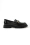 Women's Black Patent Leather Daily Buckle Loafer Orthopedic Casual Comfortable Lightweight Elegant Shoes Full Mold Ballerinas - 6