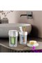 Special Design 3-Piece Bathroom Set - Soap Dish - Toothbrush Holder - Liquid Soap Dispenser