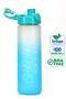 Water Flask Tritan Wide Mouth Water Bottle Gradient Type Sports Flask Waterer Bpa-Free 630ml Turquoise 0111 - 3