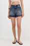 High Waist Denim Shorts Ş763-Pnd - 2