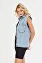 Ice Blue Boyfriend Jean/Denim Vest - 4