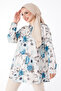Floral Patterned Tunic Blue - 25617 - 2