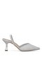 Elit Pm474 K1442T Women's Classic Heeled Shoes Silver