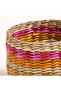 Tam Dao Fuchsia - Yellow Seagrass Basket 11X9 cm - 5