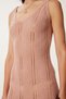 Openwork Summer Knitwear Dress Dried Rose Lns0067 - 3
