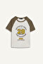 Coool Fitted Printed Ribbed Camisole Khaki Women's T-Shirt E0678Ax/Kh261 - 7