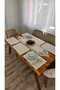 Linen Textured French Lace American Set - 12 Person, 13 Pieces - 6