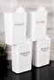 Set of 4 Self-Scaled Detergent Dispenser Box Colorful White Liquid Detergent Softener Labeled 3000ml - 5