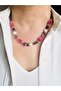 Real Pearl Amethyst and Cat's Eye Natural Stone Necklace 47 cm - 3