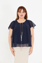 Women's Stylish and Modern Design Blouse with Large Size Pendant