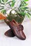 42225 Comfort Comfortable Flexible Rubber Laced Genuine Leather Men's Shoes - 4
