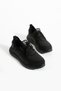 Men's Black Knit Fabric Sneakers - Lightweight and Comfortable - 4