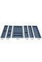Kitchen Modular Cutlery Tray Set, Anthracite, 84 x 48 cm (Can Be Cut 3.5 cm Lengthwise and Widthwise) - 4