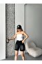 TREND TINT WASHED Aged EFFECT BAGGY JEAN DENIM BERMUDA ROLLER SHORTS - 5
